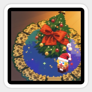 A picture of a christmas tree Sticker